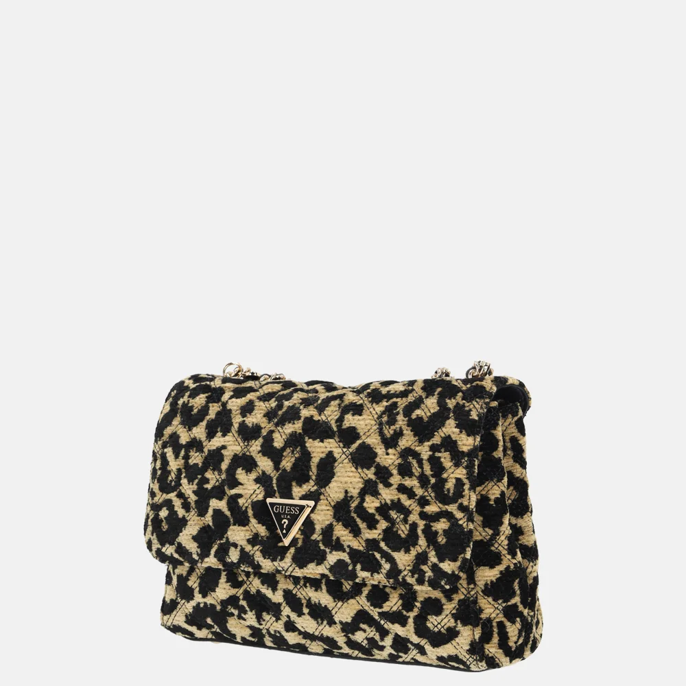 Guess Giully II flap crossbody tas leopard bij Duifhuizen