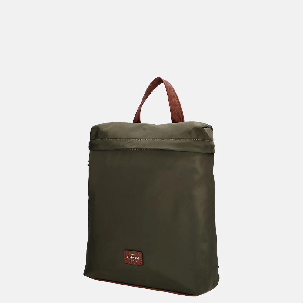 Charm London Buckingham rugzak S olijfgroen bij Duifhuizen