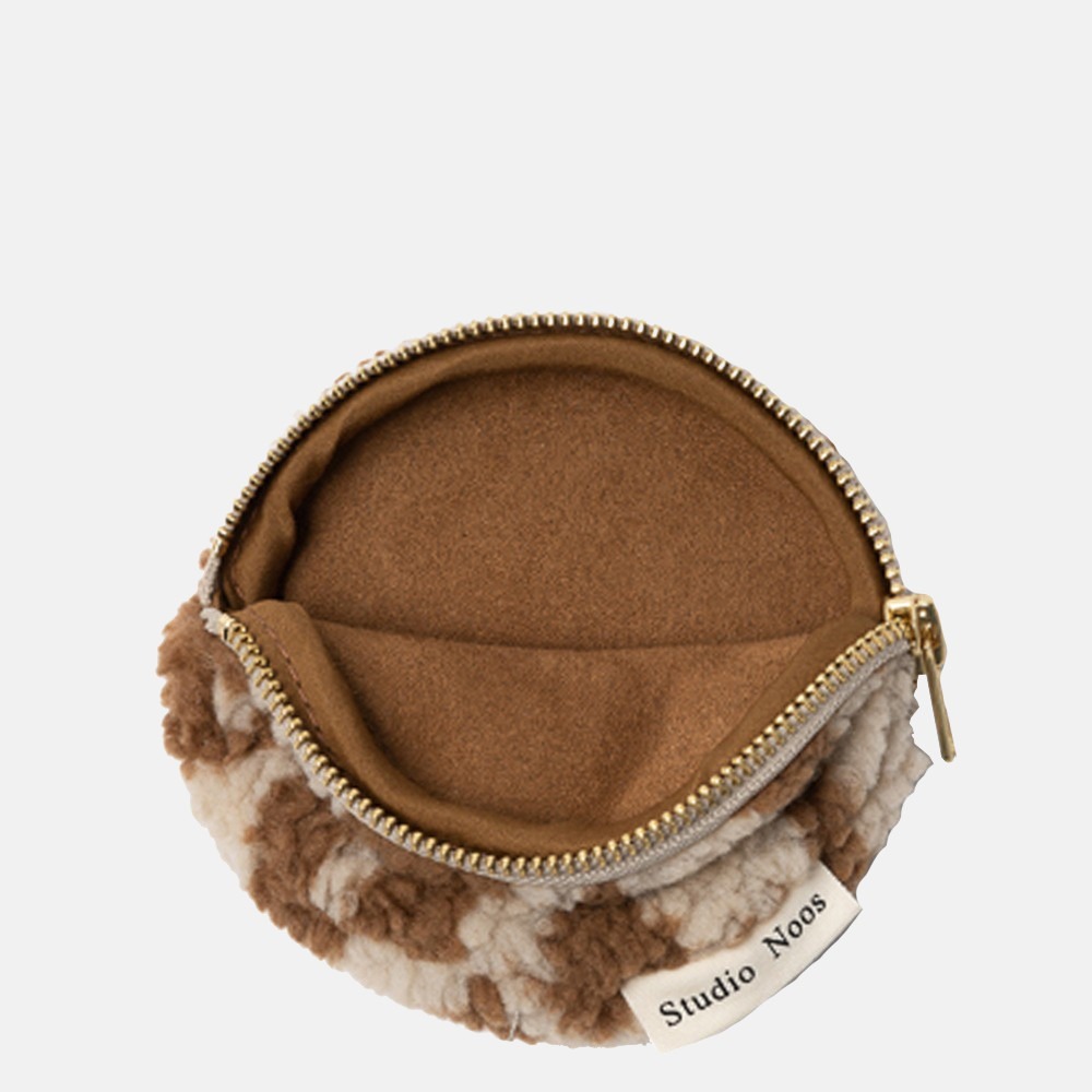 Studio Noos Chunky Wallet portemonnee leopard ecru bij Duifhuizen