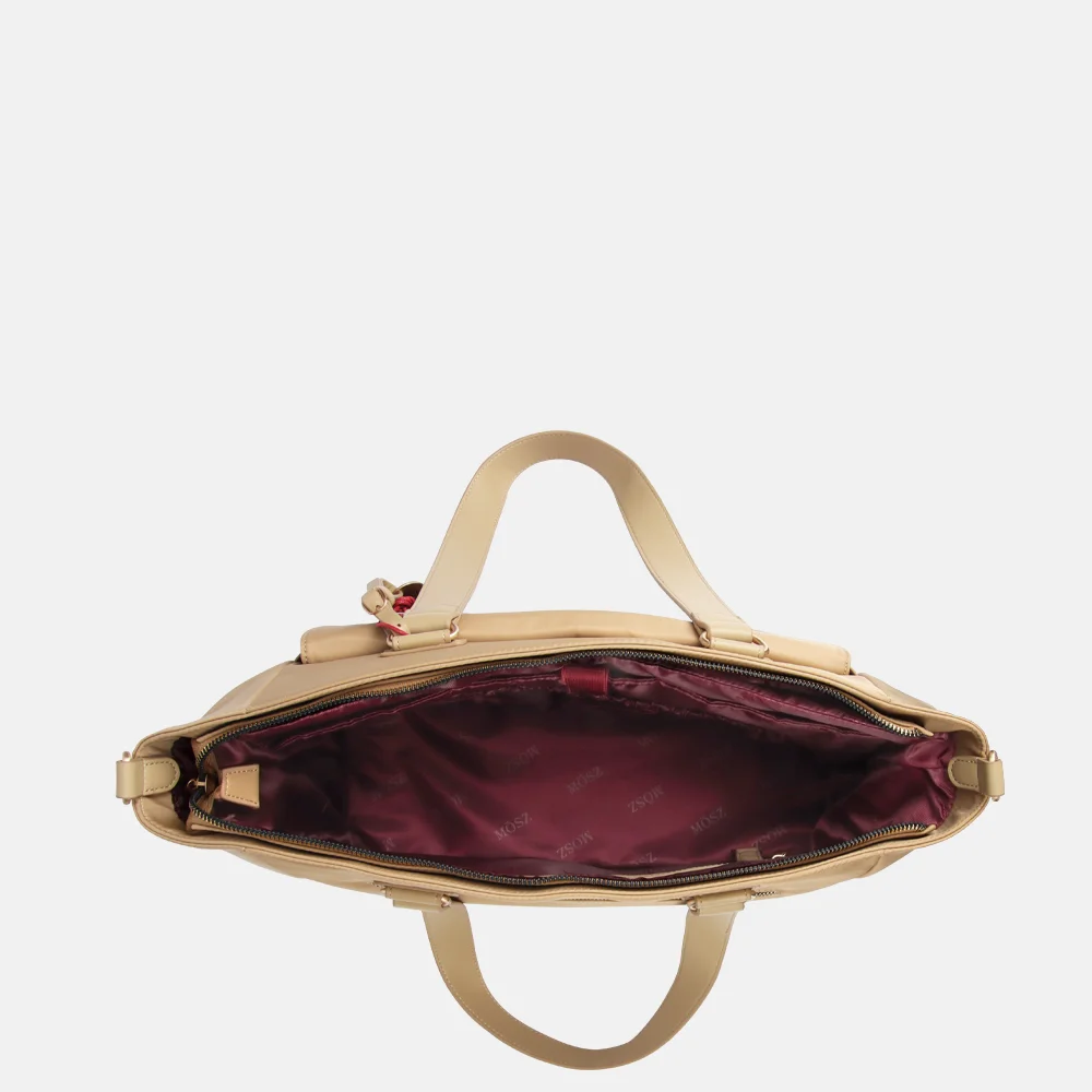 Mosz Denise laptoptas/shopper 15.6 inch cuban sand bij Duifhuizen