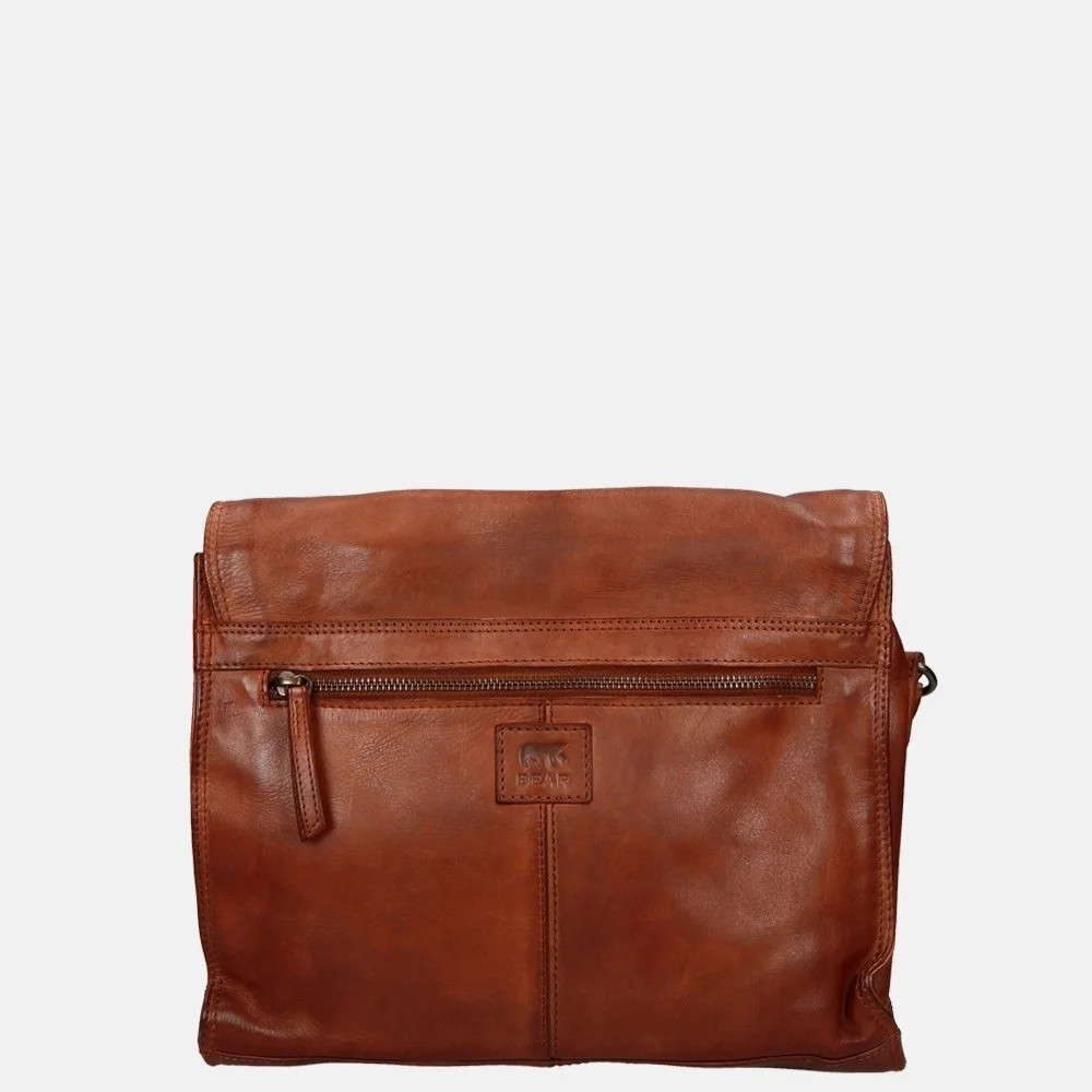 Bear Design Hanna crossbody tas met overslag cognac bij Duifhuizen
