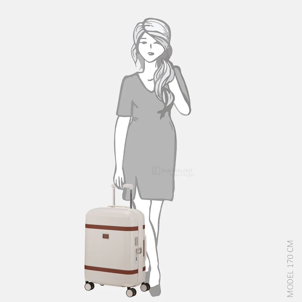 Samsonite Image Spinner handbagage koffer expendable 55 cm ivory bij Duifhuizen