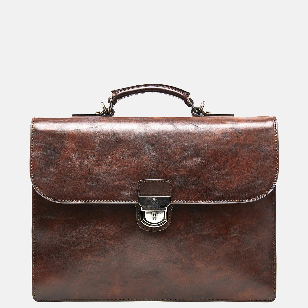 Castelijn & Beerens Rien laptoptas 13.3 inch cognac bij Duifhuizen