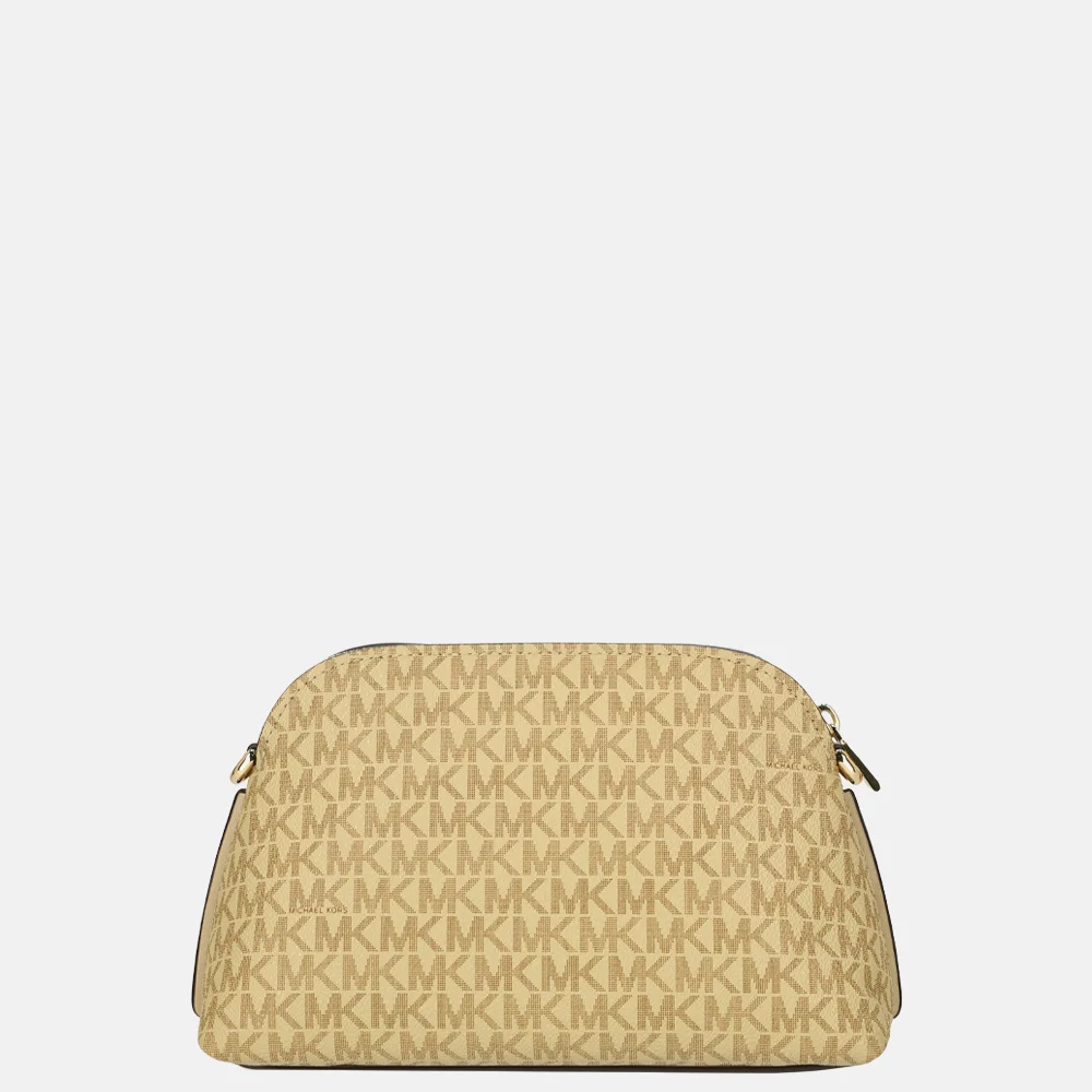 Michael Kors Freddie dome crossbody tas S khaki bij Duifhuizen