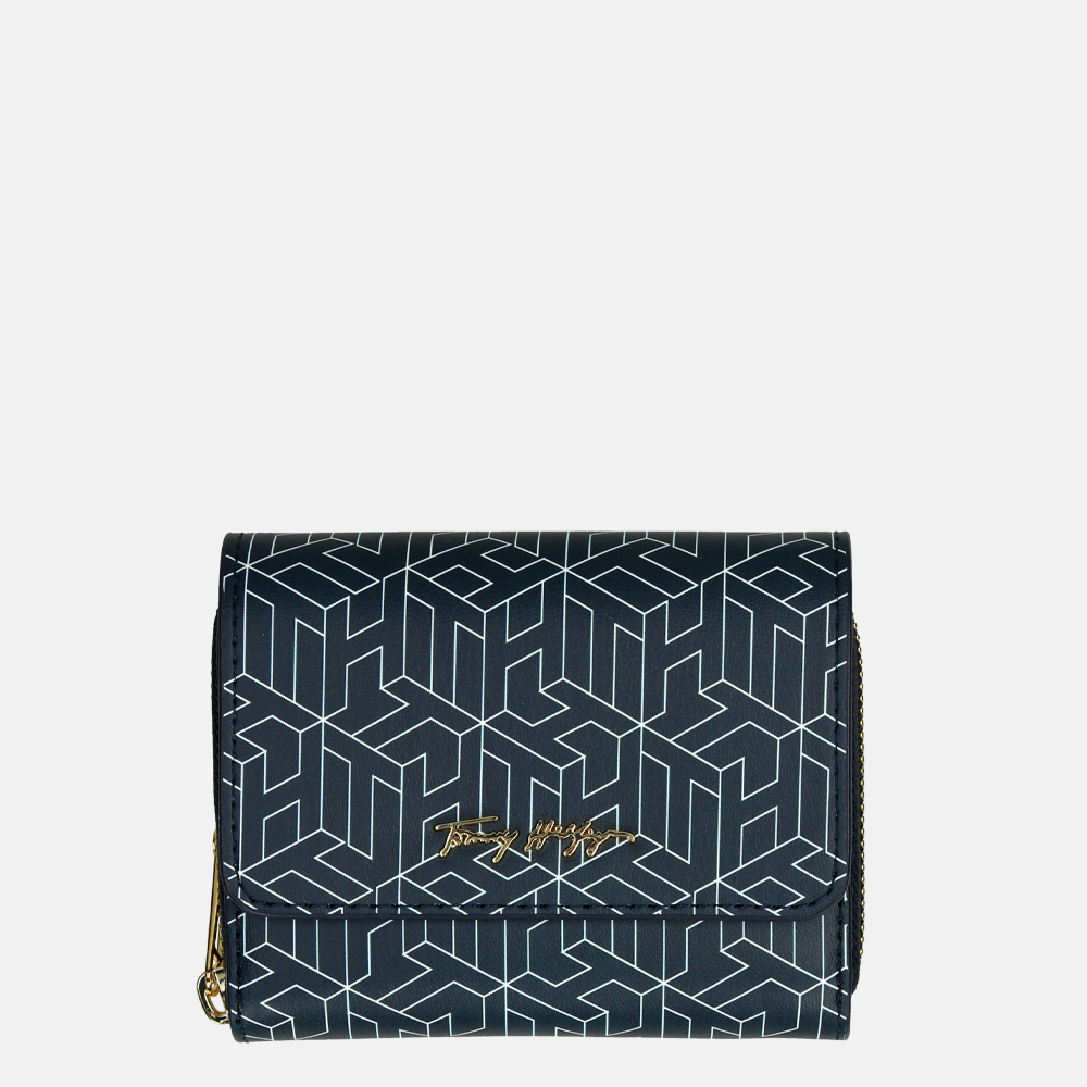 Tommy Hilfiger Iconic portemonnee desert sky monogram bij Duifhuizen