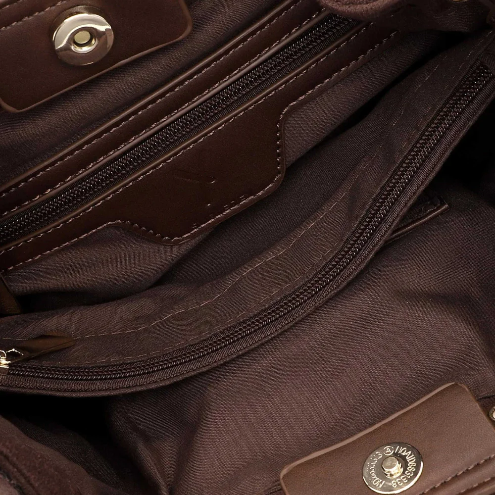 Suri Frey Becky schoudertas franje brown bij Duifhuizen