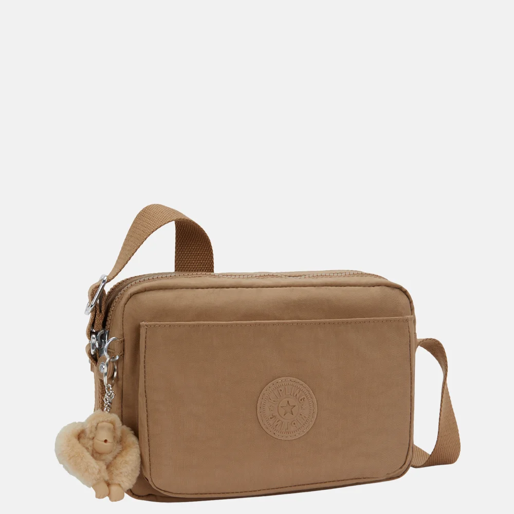Kipling Abanu crossbody tas M early tan bij Duifhuizen
