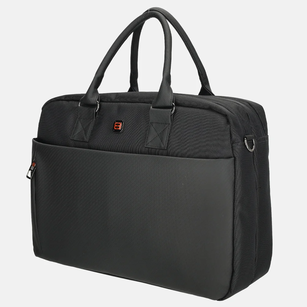 Enrico Benetti Berlin laptoptas 15 inch black bij Duifhuizen