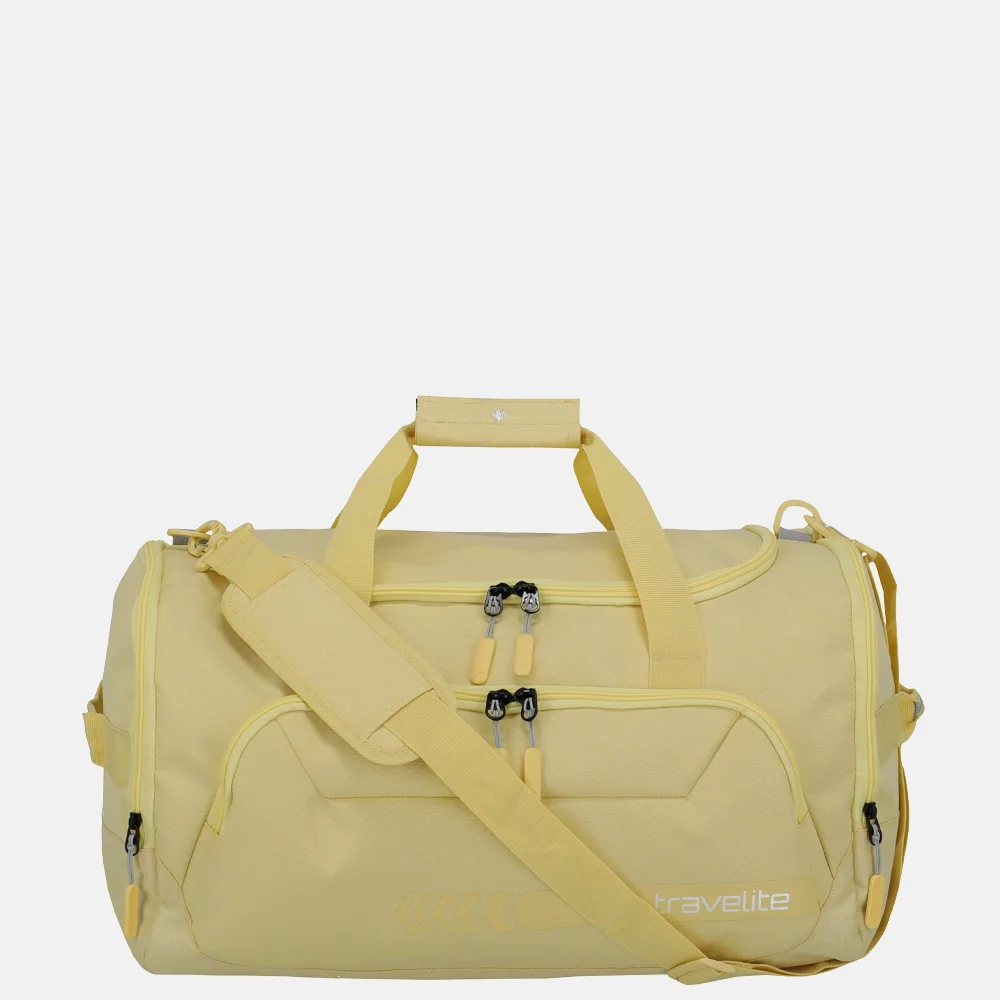 Travelite Duffle Kick Off reistas M yellow bij Duifhuizen