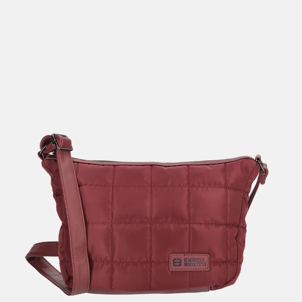 Enrico Benetti Demi crossbody tas bordeaux bij Duifhuizen