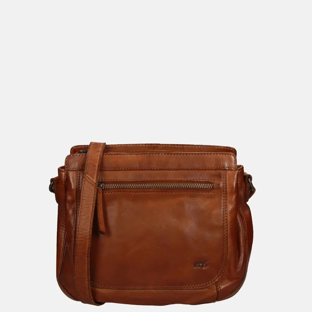 Bear Design Miley crossbody tas cognac