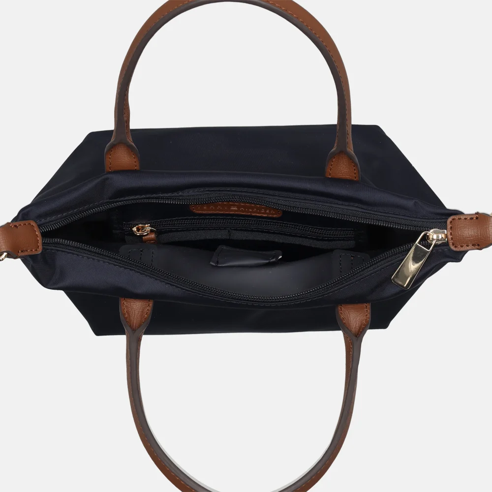 Tommy Hilfiger Popette tote handtas mini space blue bij Duifhuizen