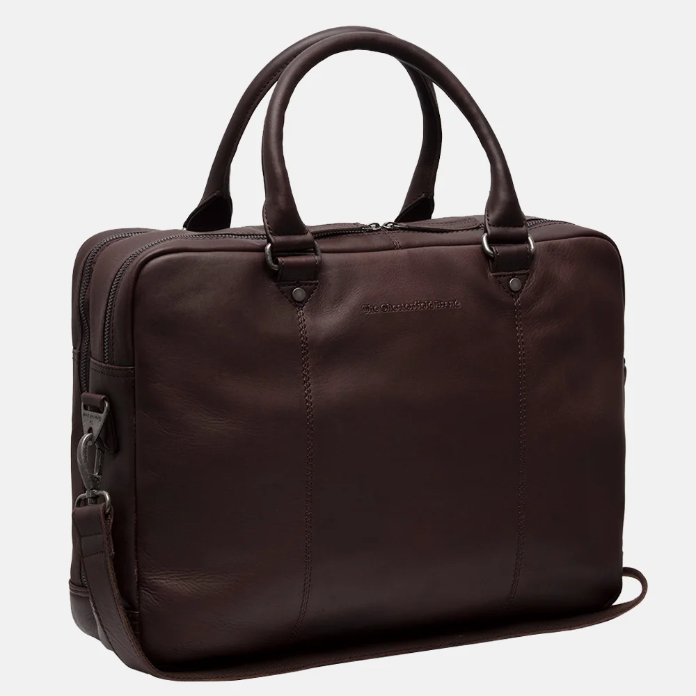 Chesterfield Boston laptoptas 15 inch bruin 