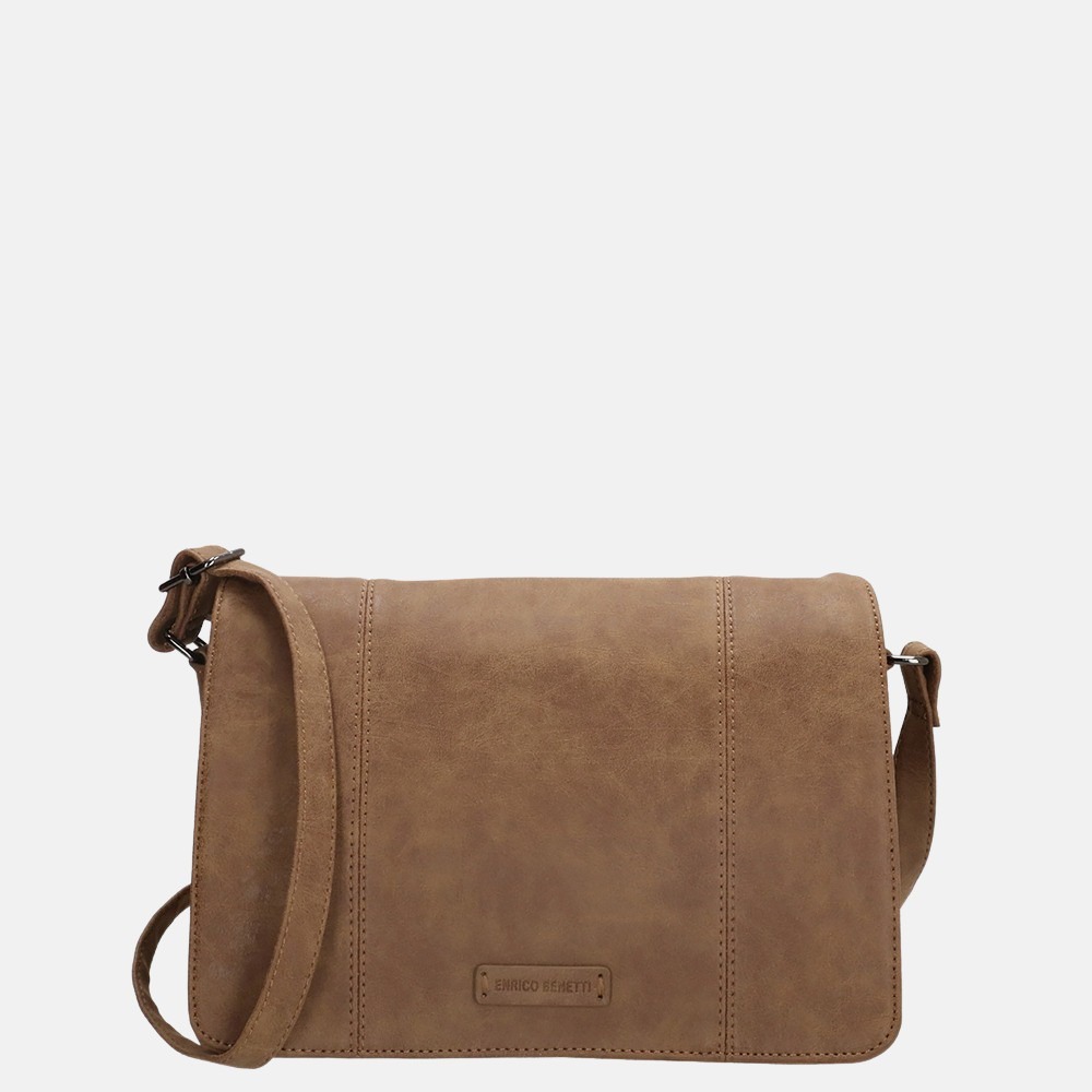 Enrico Benetti crossbody tas camel