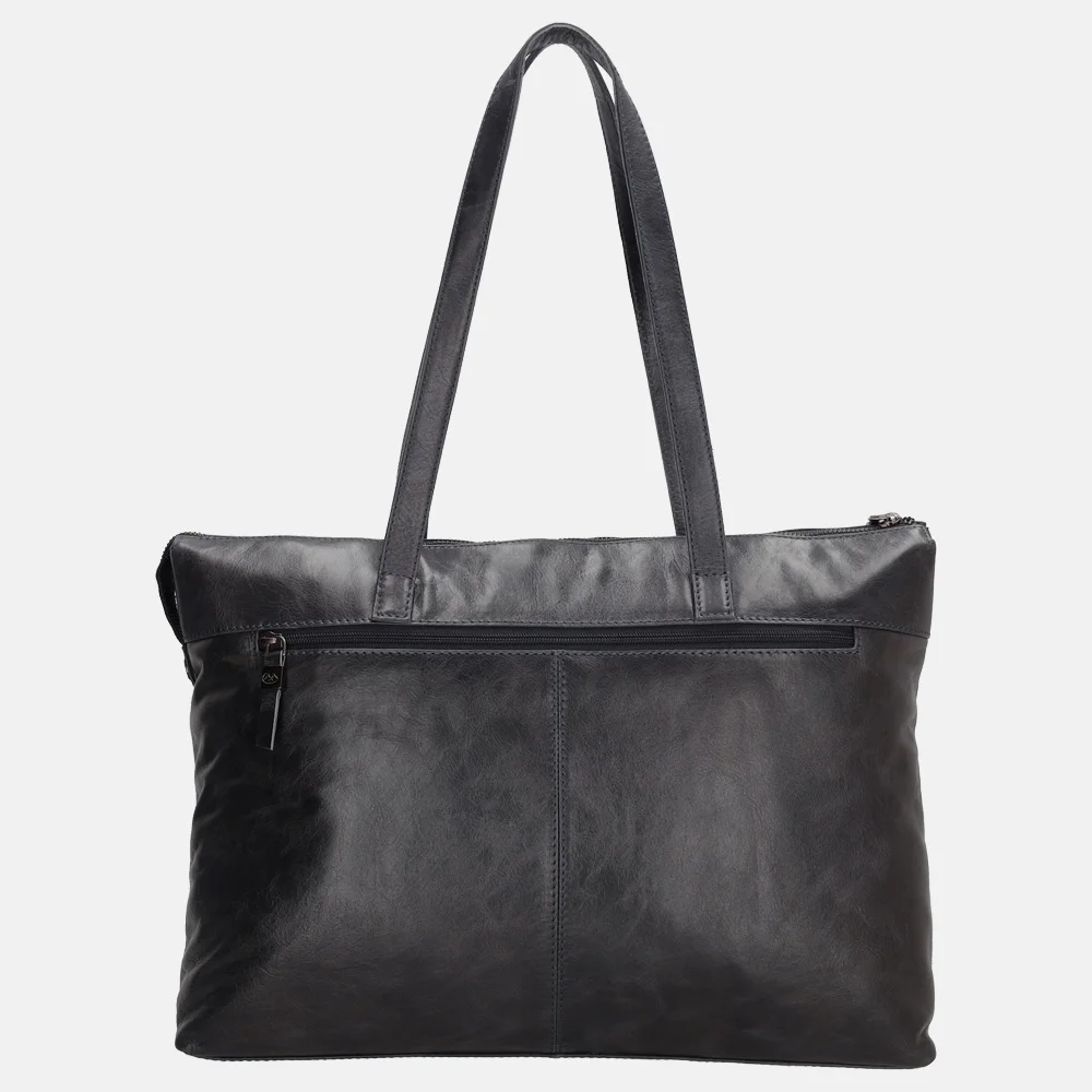 Micmacbags Porto laptoptas 15 inch donkerblauw bij Duifhuizen