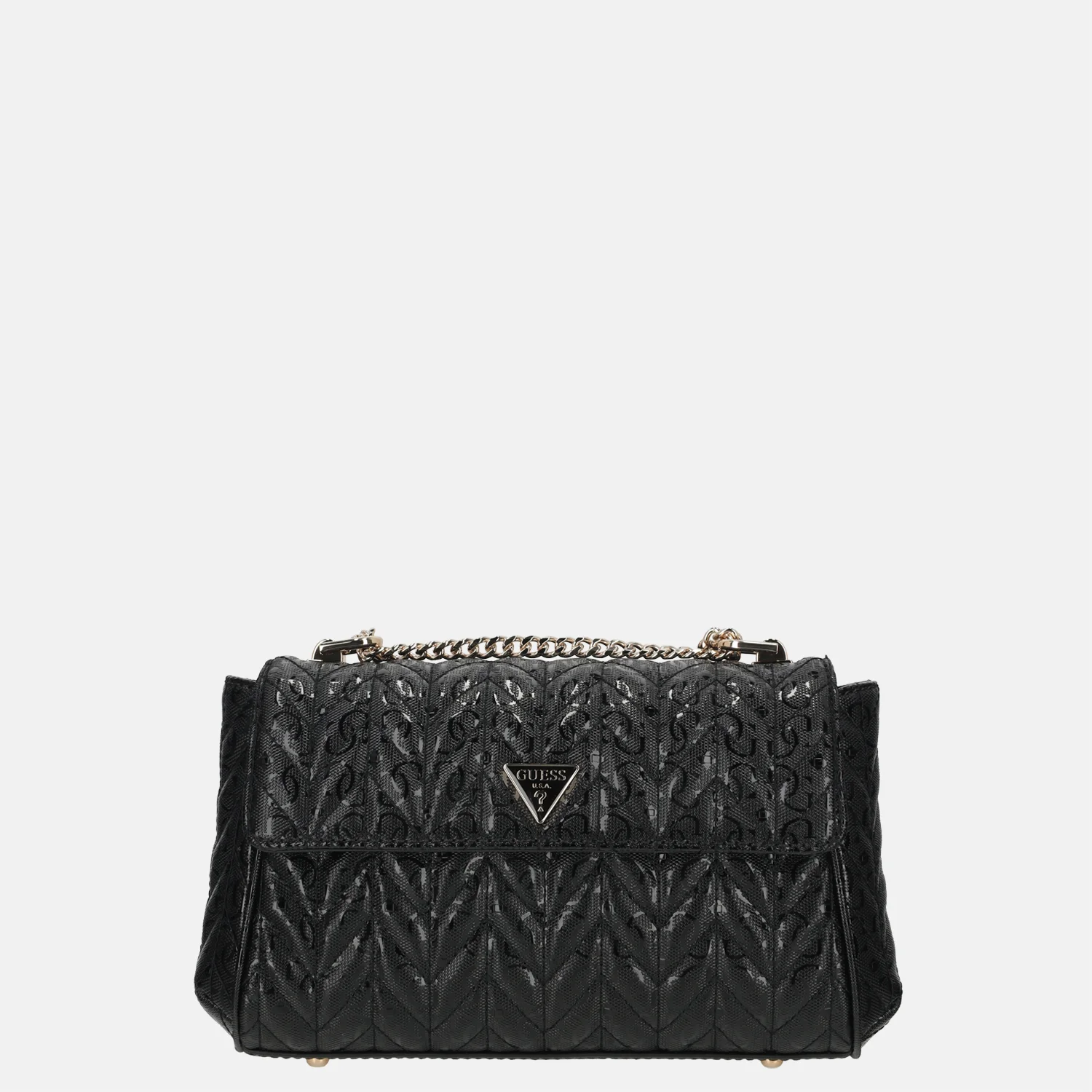 Guess Stacey crossbody tas black bij Duifhuizen