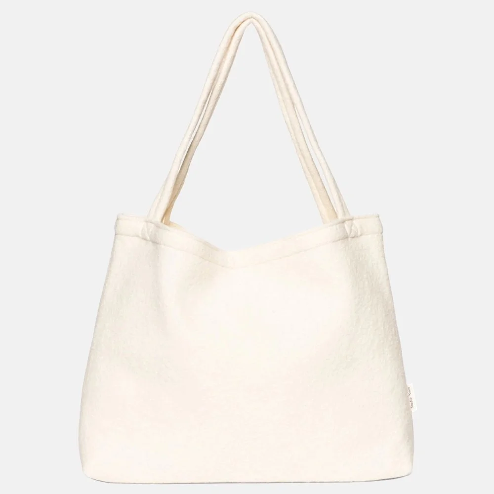 Studio Noos Wool Mom-Bag shopper off white
