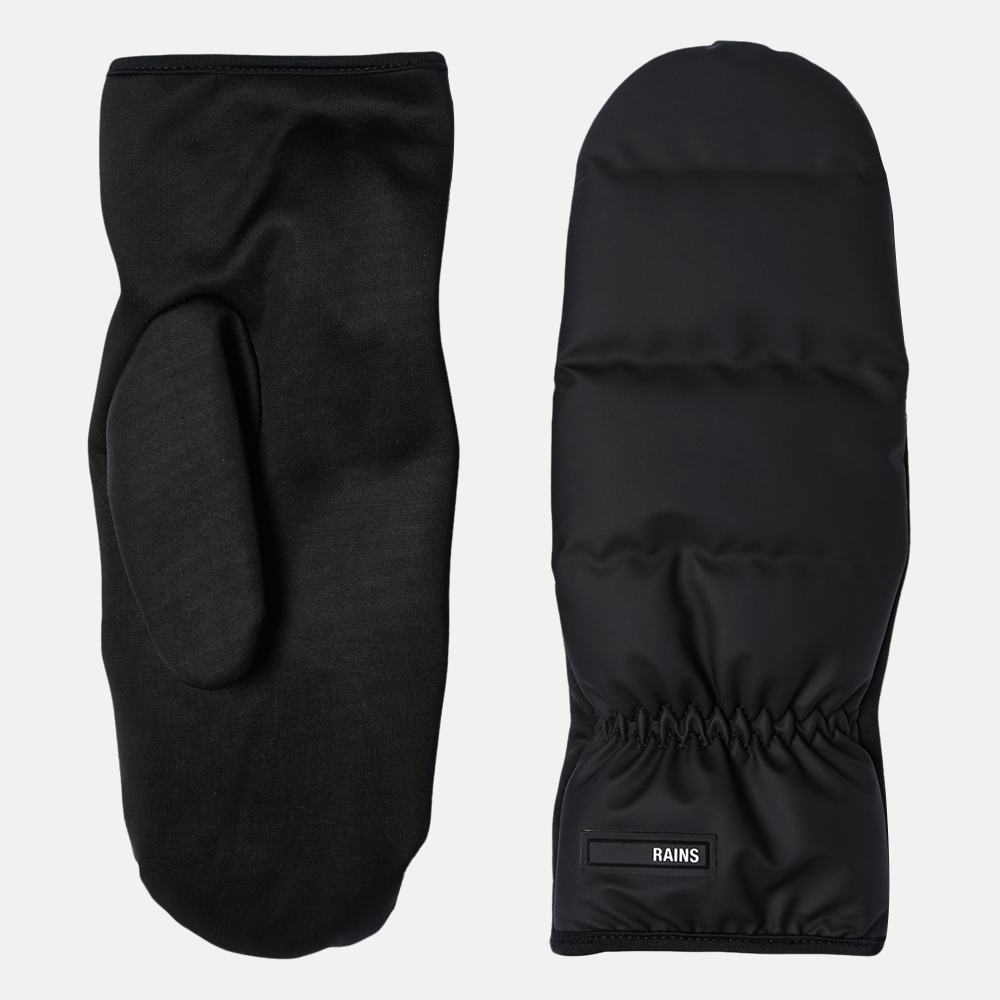 Rains Trekker Mittens handschoenen black bij Duifhuizen