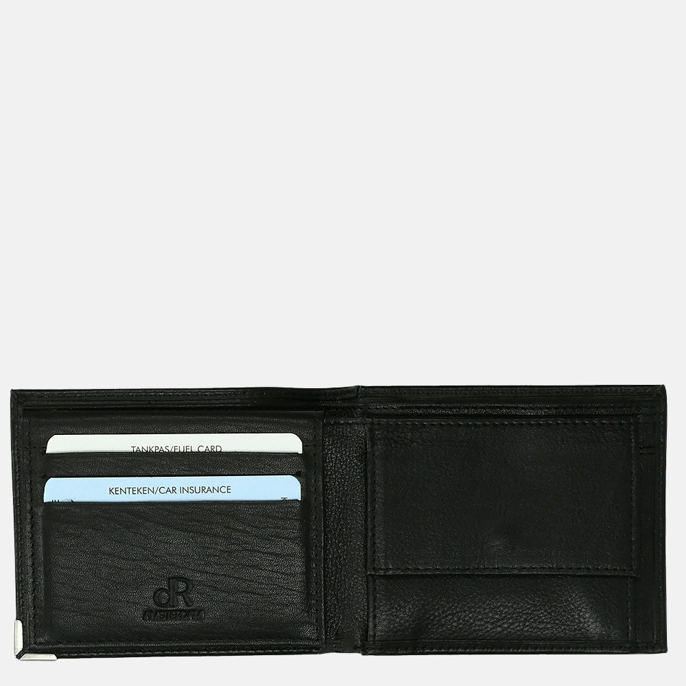 dR Amsterdam Toronto billfold black bij Duifhuizen