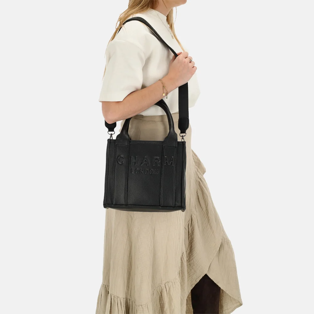 Charm London shopper S zwart bij Duifhuizen