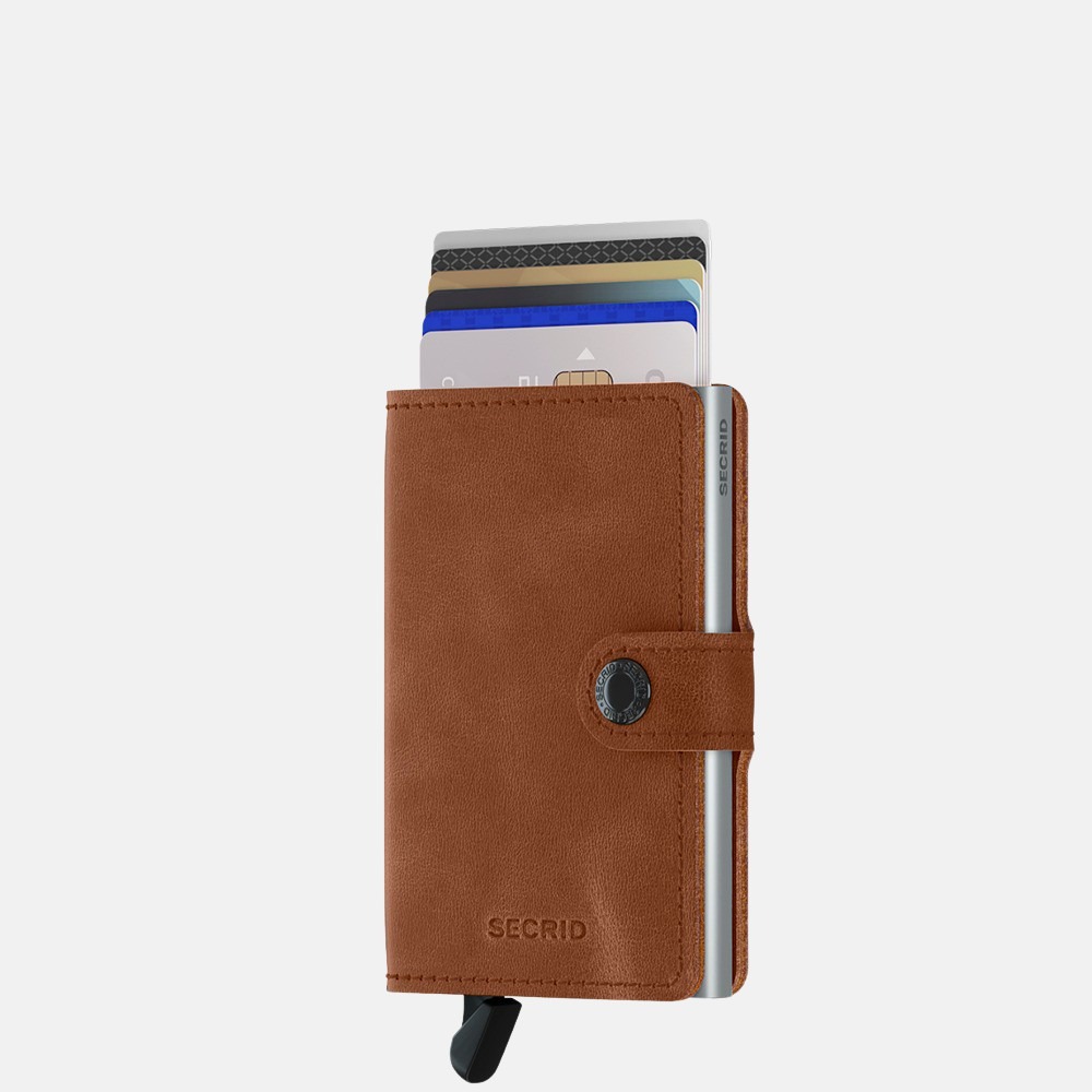 Secrid Miniwallet pasjeshouder vintage cognac bij Duifhuizen