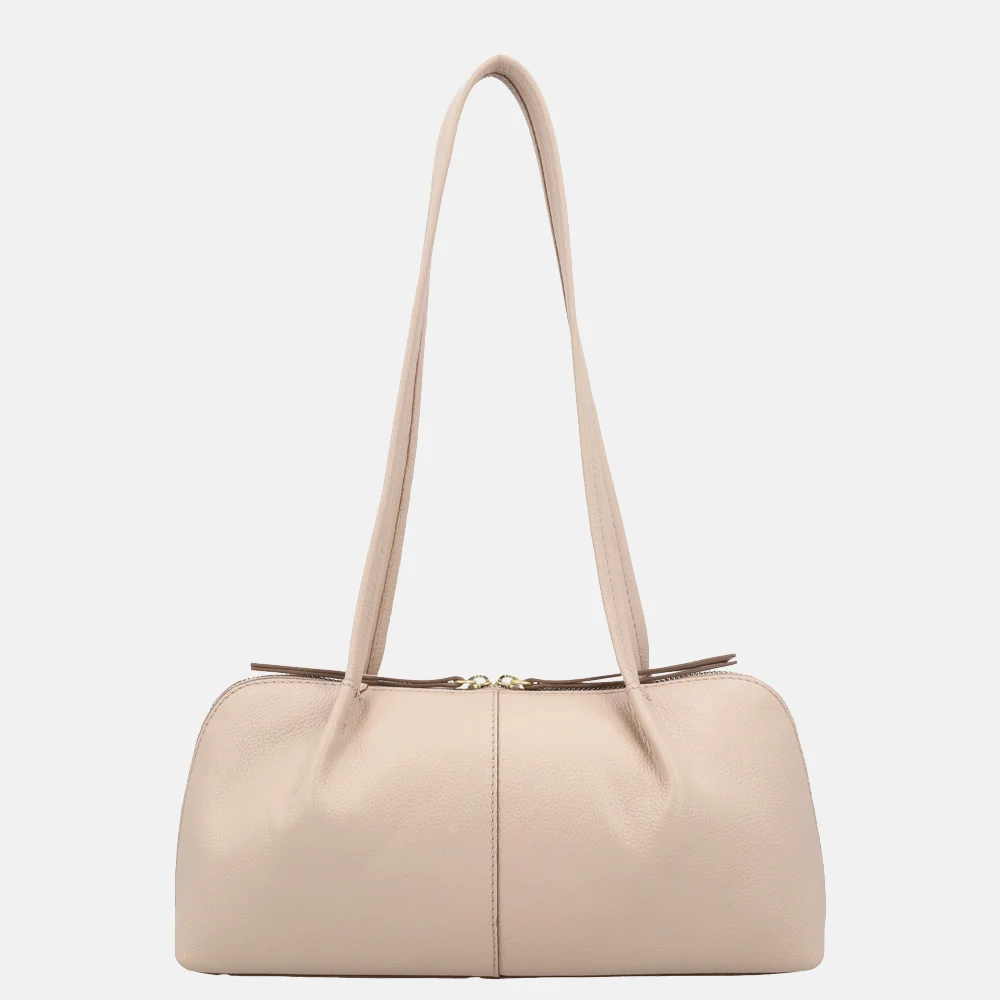 Loulou Essentiels Elodie schoudertas cashmere bij Duifhuizen