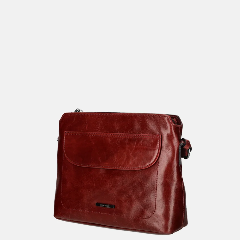 Claudio Ferrici Pelle Vecchia crossbody tas bordo bij Duifhuizen