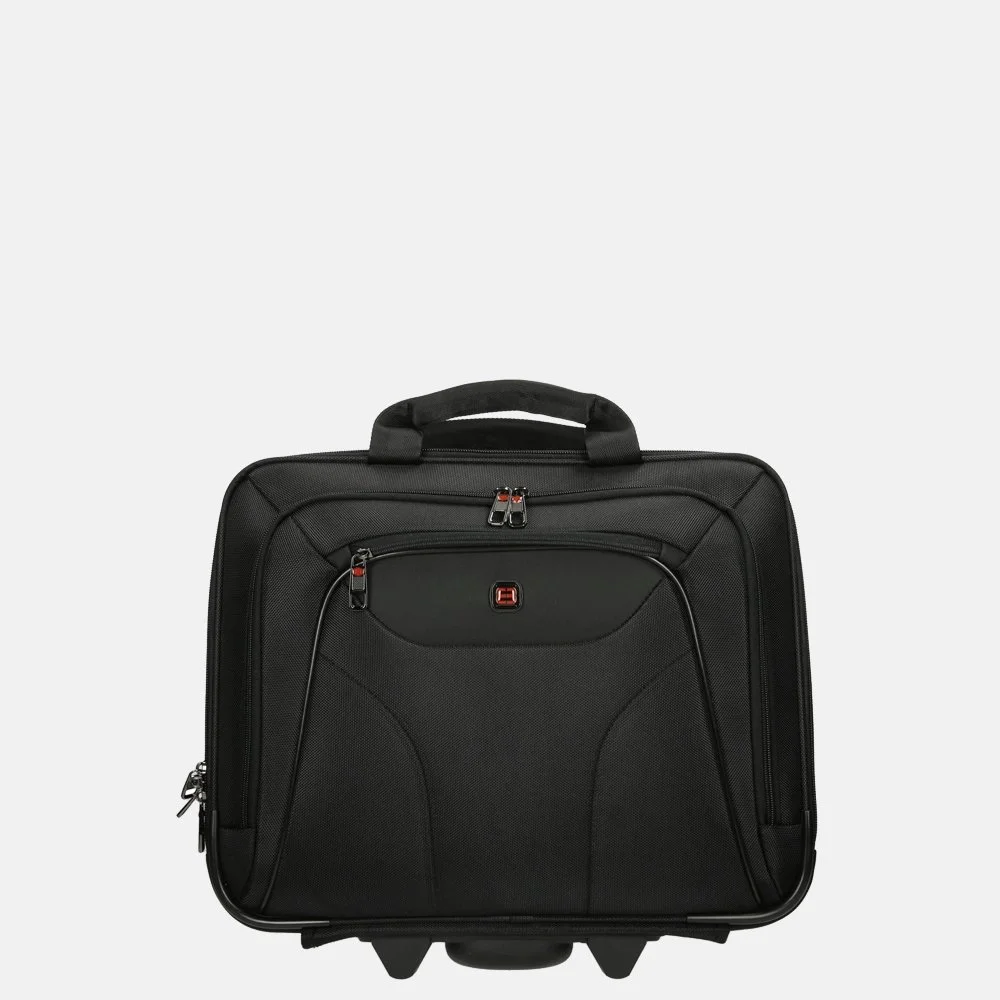 Enrico Benetti Frankfurt business trolley 17 inch zwart bij Duifhuizen