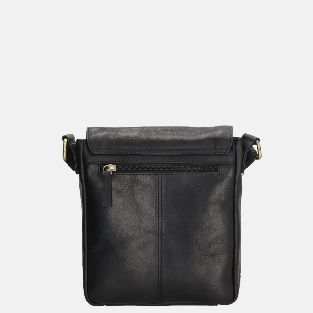 Hide & Stitches Columbia schoudertas zwart bij Duifhuizen