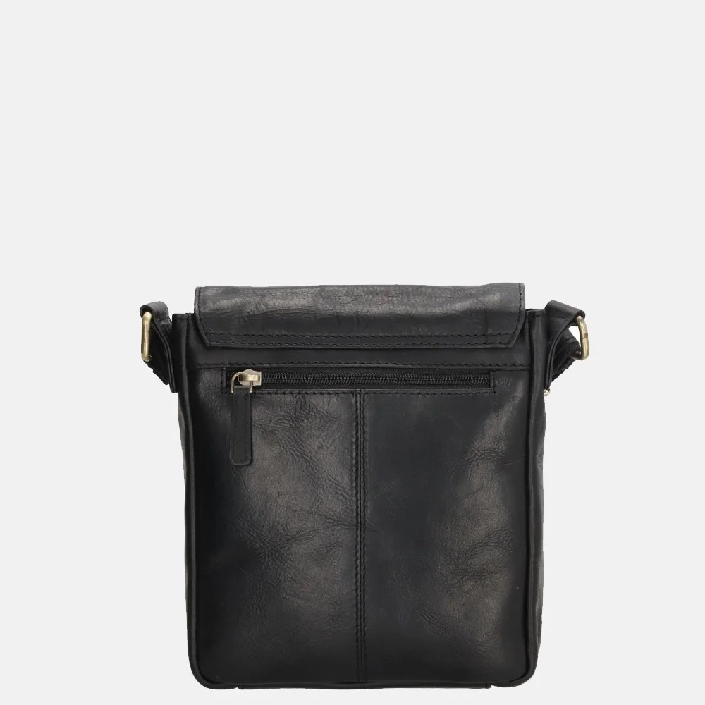 Hide & Stitches Columbia schoudertas zwart bij Duifhuizen