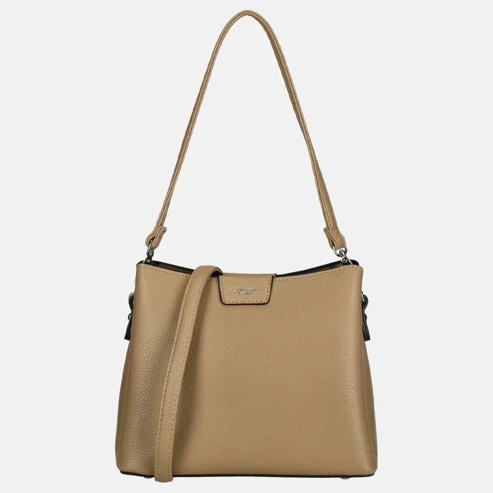Flora & Co crossbody tas taupe