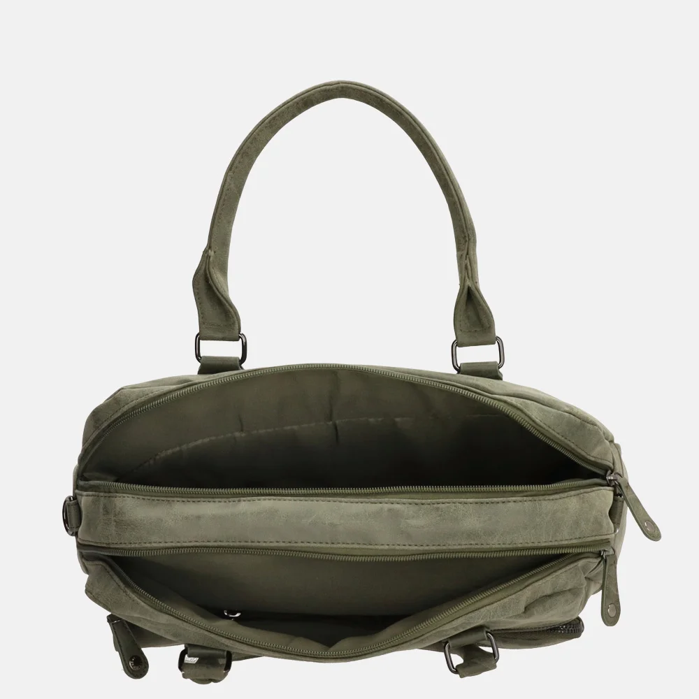 Enrico Benetti Ardèche shopper 13 inch olive bij Duifhuizen