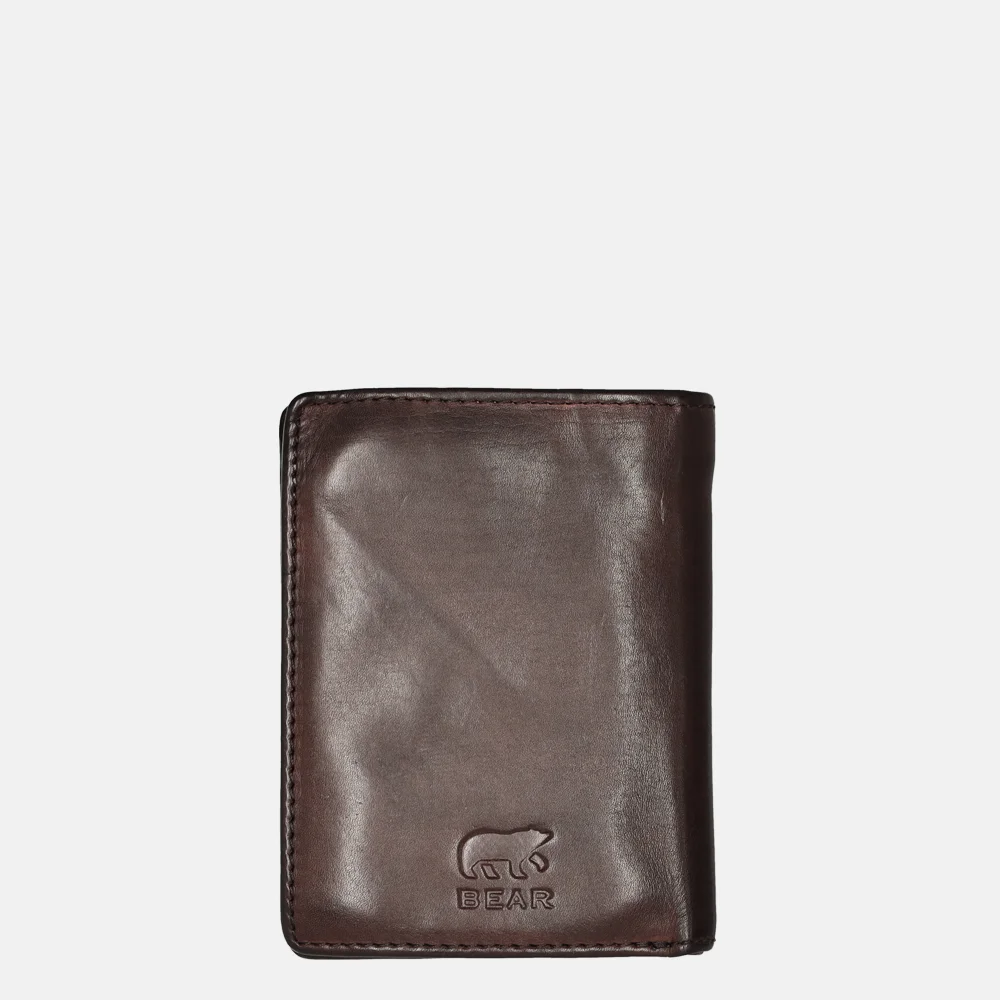 Bear Design billfold bruin bij Duifhuizen