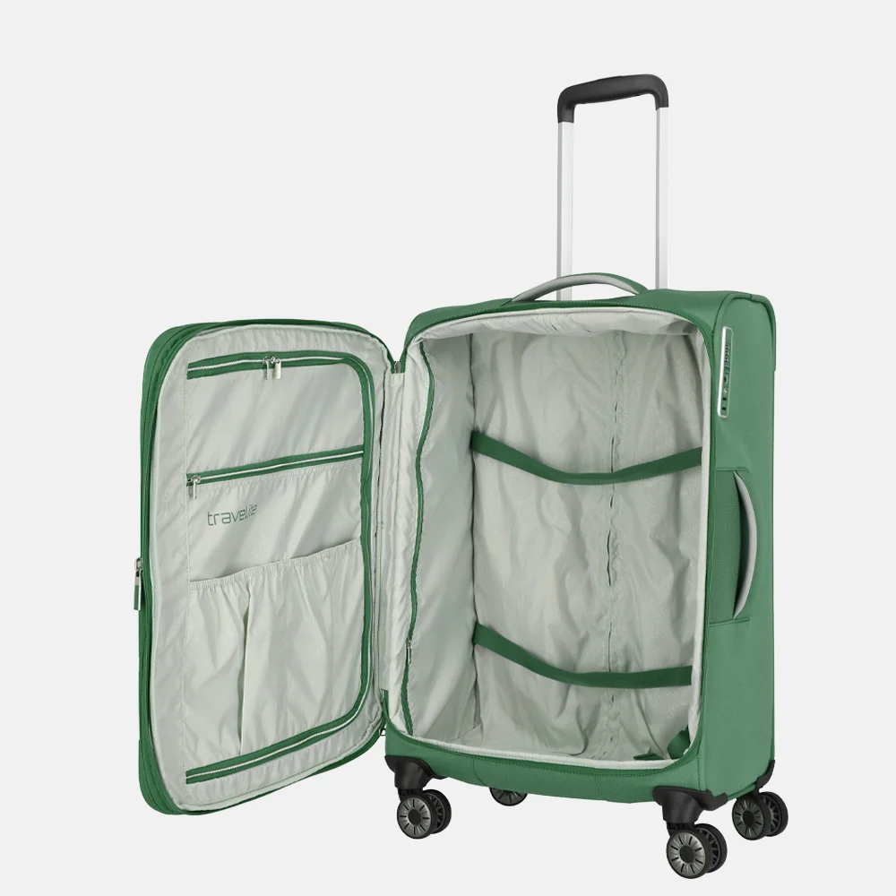 Travelite Miigo koffer 67 cm green bij Duifhuizen