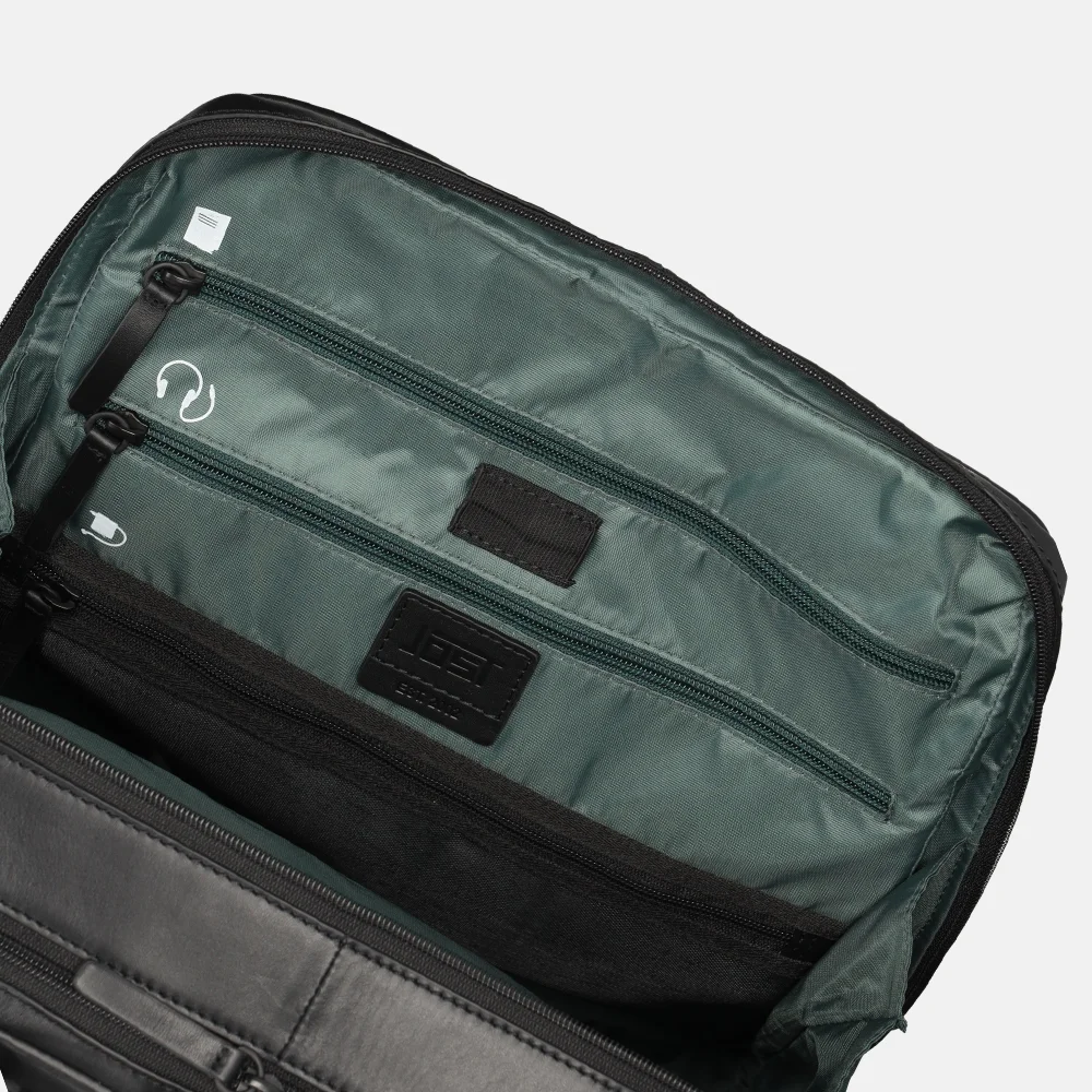 Jost Aarhus daypack laptoprugzak 15 inch black bij Duifhuizen