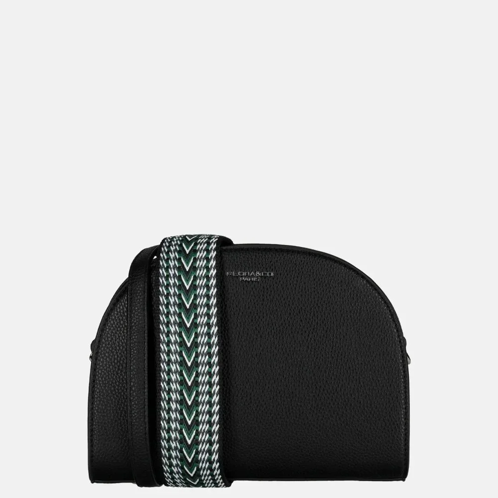 Flora & Co crossbody tas black bij Duifhuizen