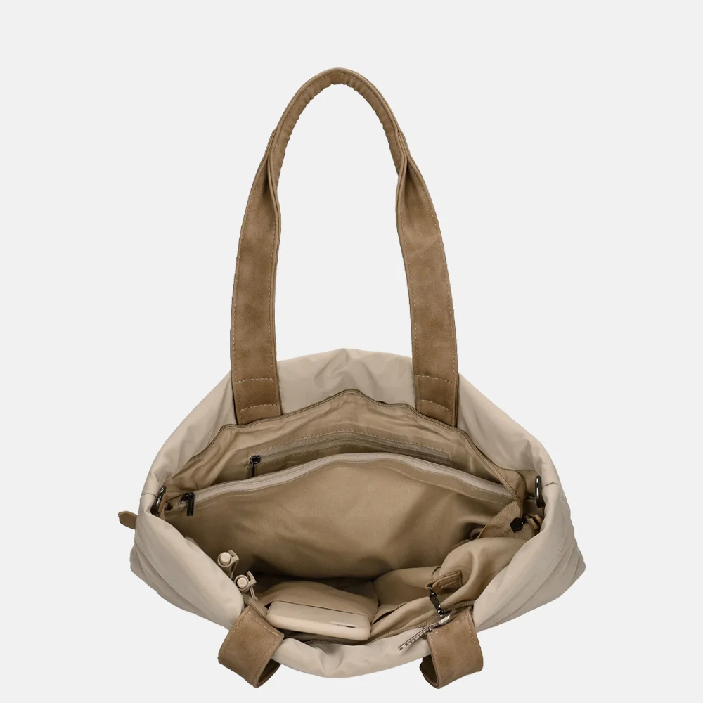 Zebra Trends Elske shopper II licht taupe bij Duifhuizen
