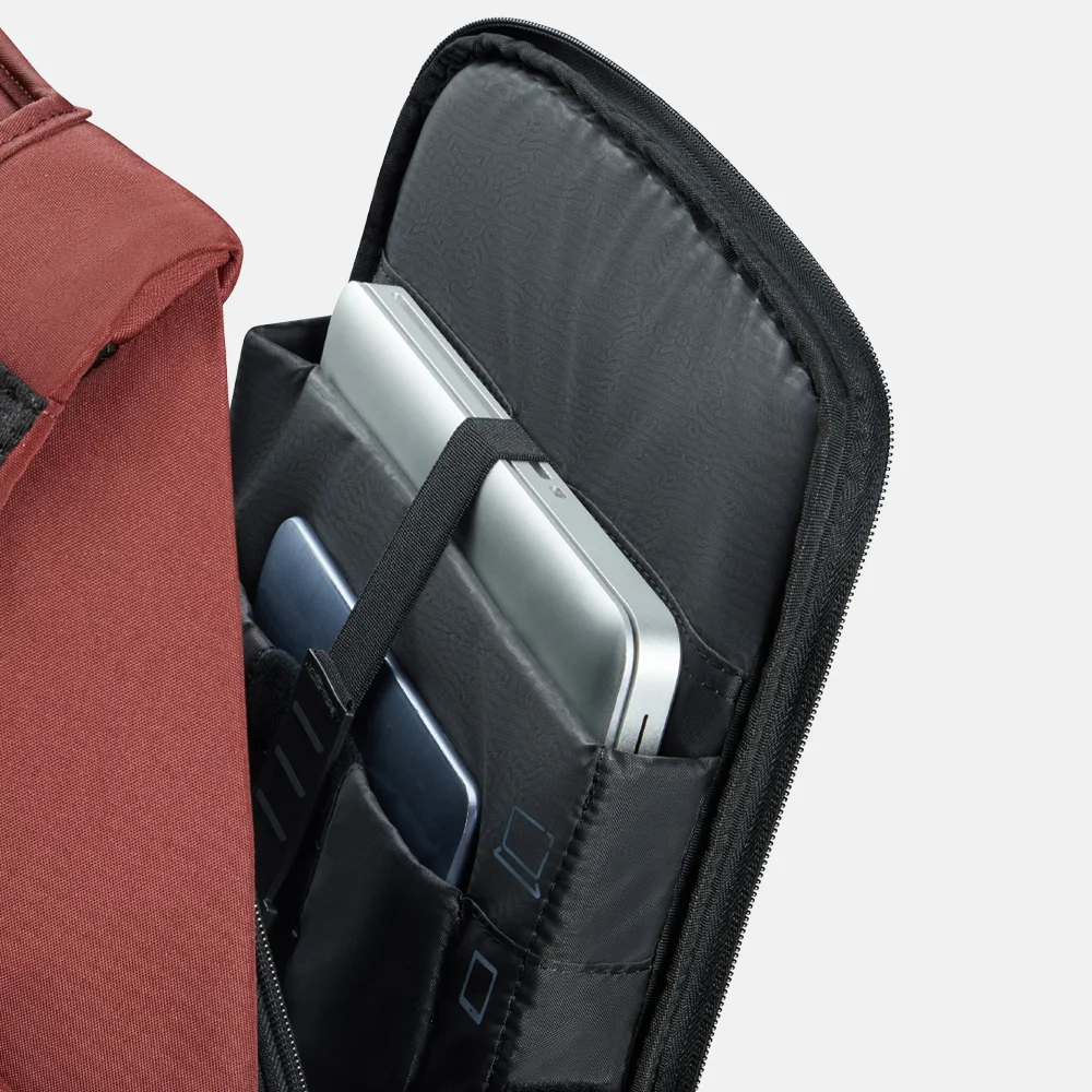 Samsonite Securipak 2.0 anti diefstal laptoprugzak 15.6 inch terracotta red bij Duifhuizen