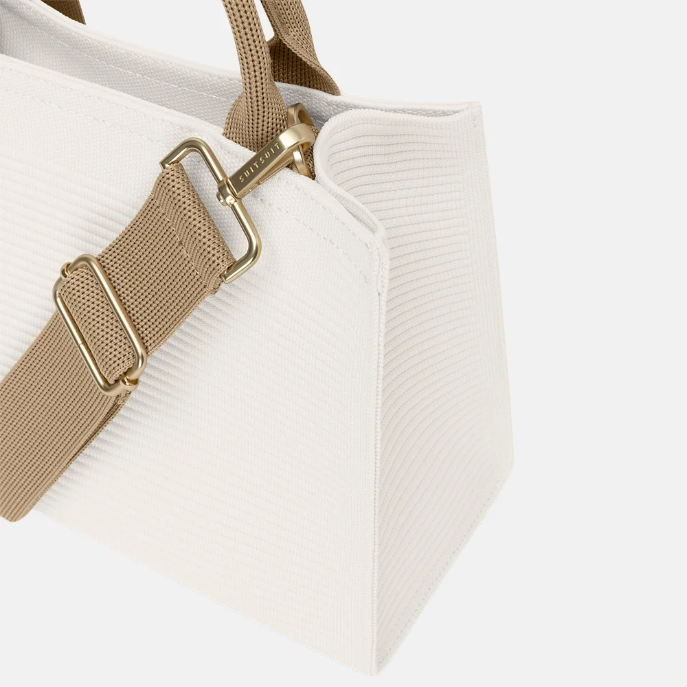Suitsuit Fusion reistas/shopper mini white swan bij Duifhuizen