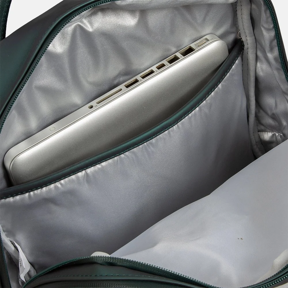 New Rebels William rugzak 15.6 inch metallic green bij Duifhuizen