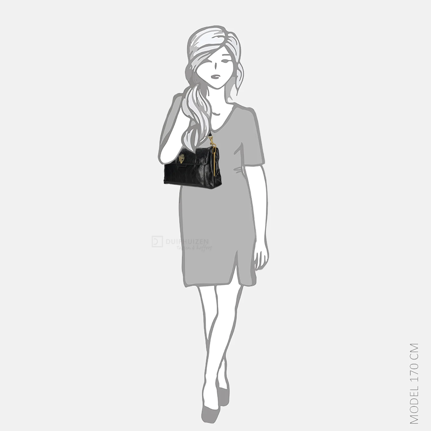 Kurt Geiger Celia crossbody tas zwart bij Duifhuizen