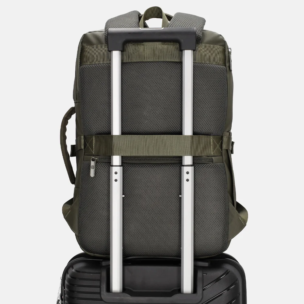 Beagles laptoprugzak 15 inch olijfgroen bij Duifhuizen