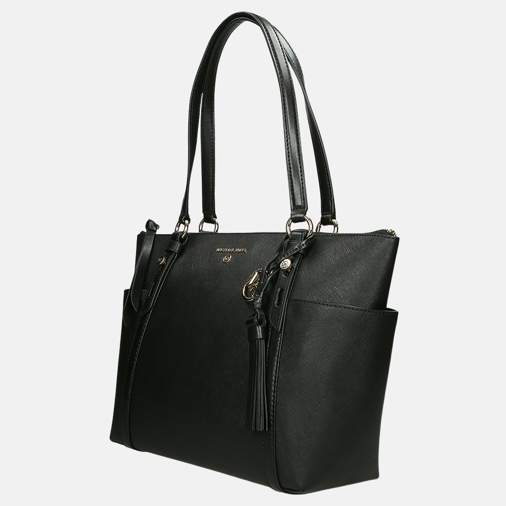 Michael Kors Sullivan shopper M black bij Duifhuizen