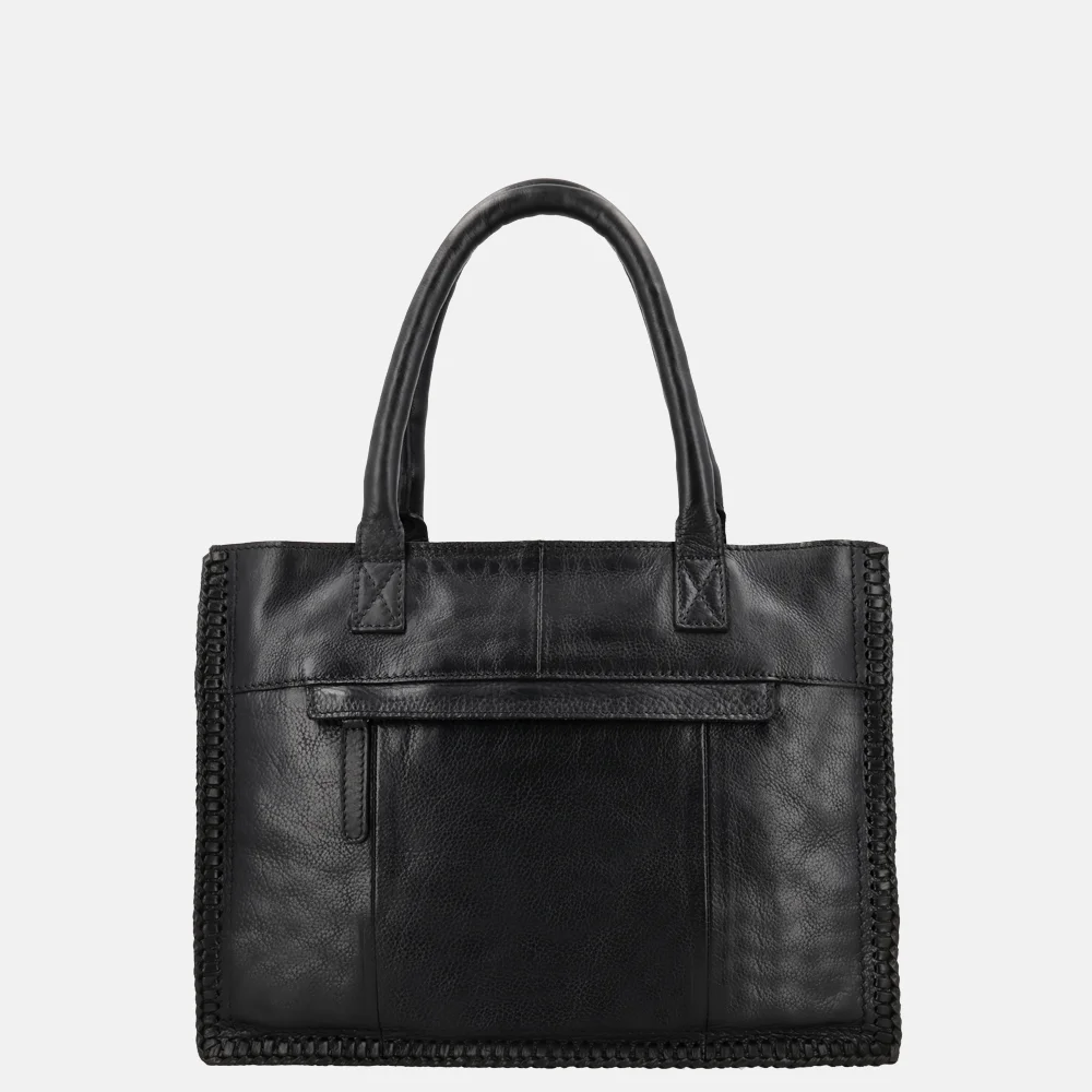 Hide & Stitches Country handtas M zwart bij Duifhuizen