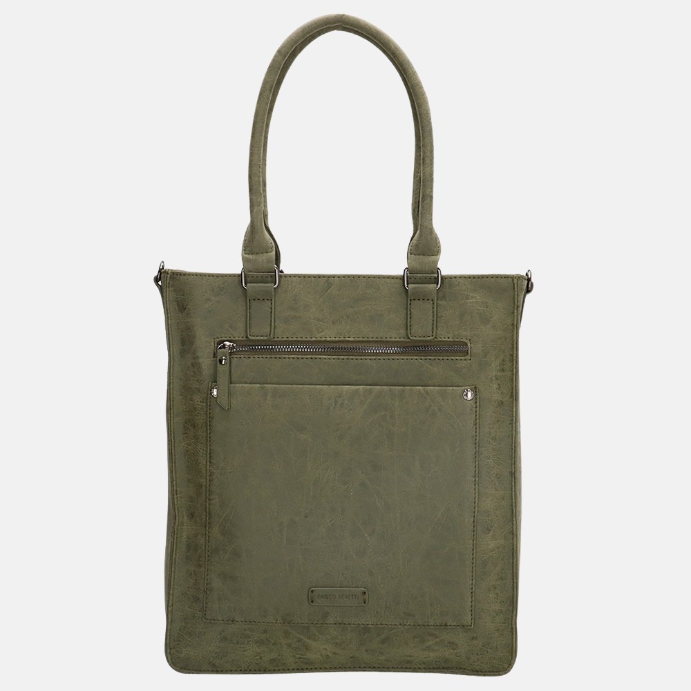 Enrico Benetti Bobbi shopper 14 inch olive bij Duifhuizen