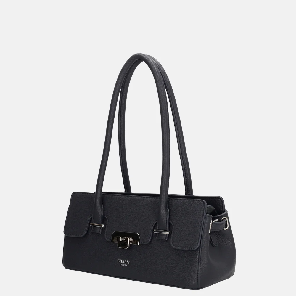 Charm London Soho schoudertas classic blauw bij Duifhuizen