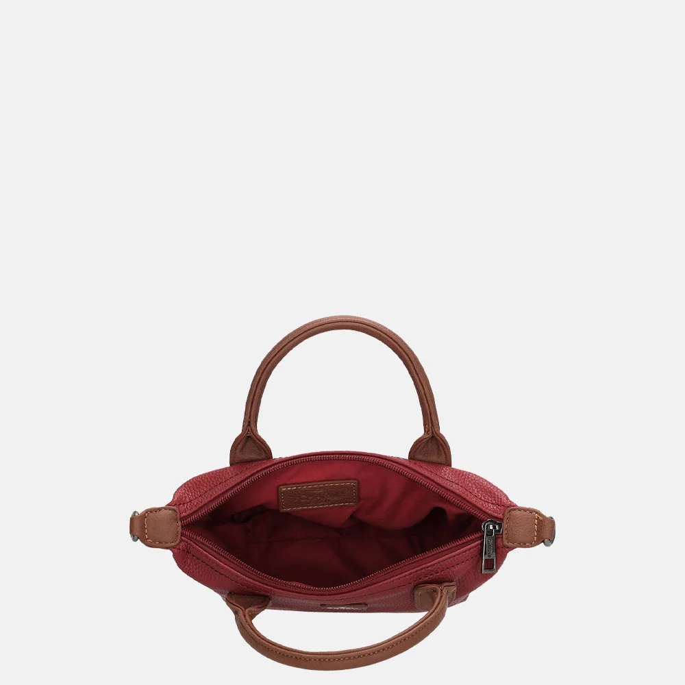 Charm London Buckingham Mono handtas XS wijnrood bij Duifhuizen