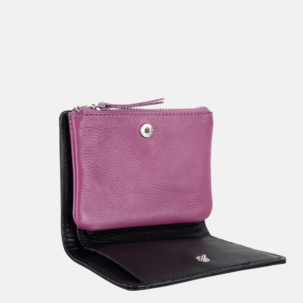 MyK Purse Poppy portemonnee S plum bij Duifhuizen