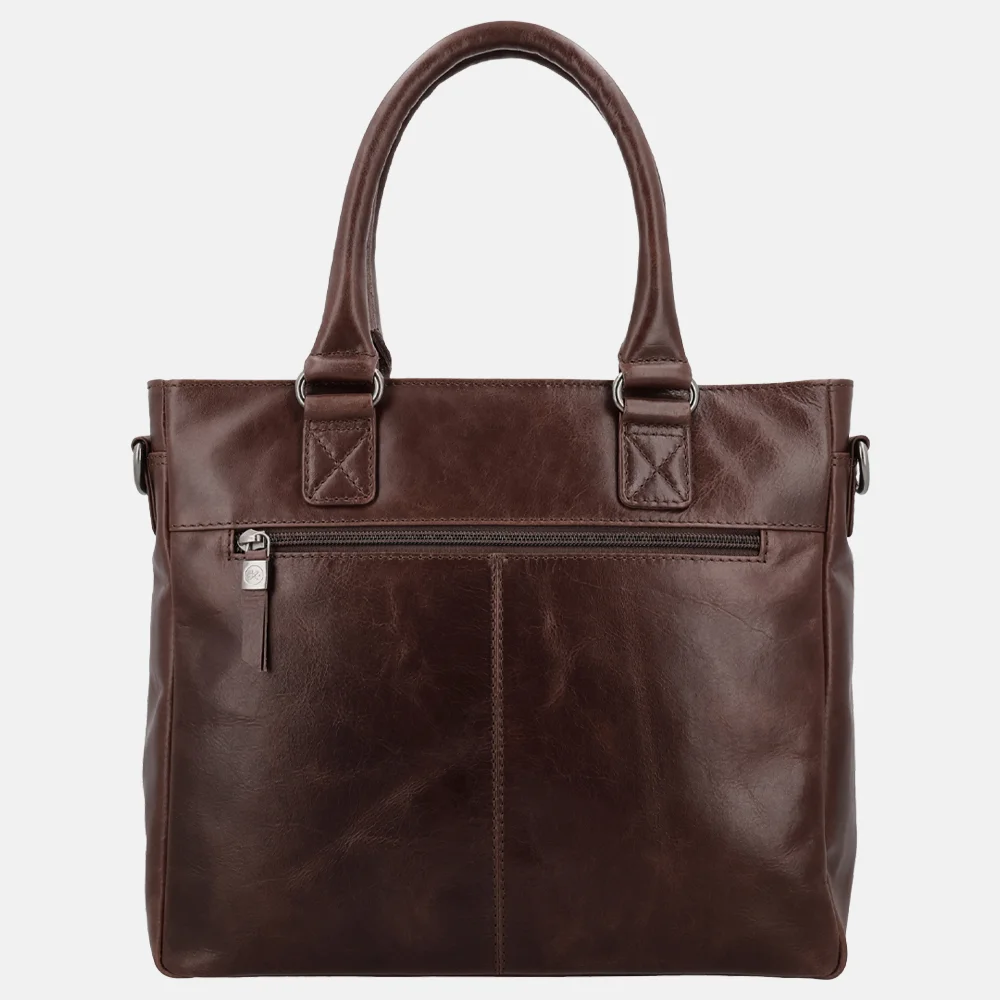 Hide & Stitches Porto handtas donkerbruin bij Duifhuizen