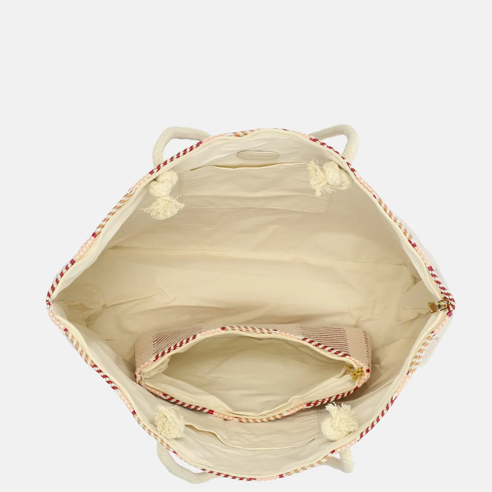Laurent David Valerie strandtas multi pink bij Duifhuizen